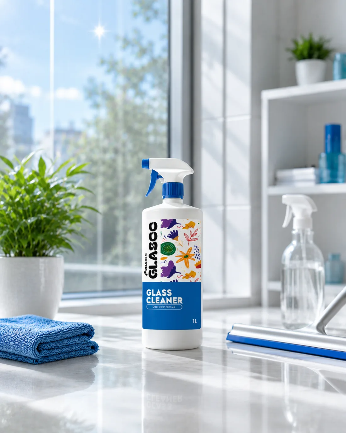 GLASOO Glass Cleaner — Clear Vision Formula